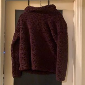 Sherpa purple turtle neck.